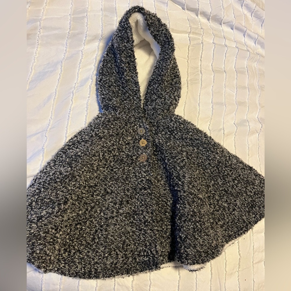 Baby girl winter cover up coat